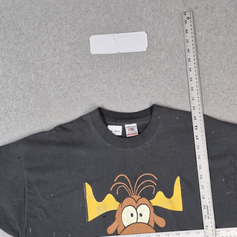 VINTAGE Taco Bell Men Shirt XXL Black 90s USA Bullwinkle Short Sleeve READ - Picture 13 of 16